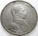 Niemcy 3 Marki Drei Mark 1914 Prusy SREBRO