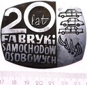Medal 20 Lat Fabryki Samochodów Osobowych