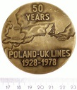 Medal 50 Years Poland Uk Lines