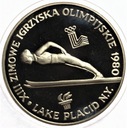 200 zł złotych 1980 Lake Placid - ze zniczem