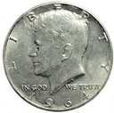 USA 1/2 Dolara Half Dollar 1964 Kennedy SREBRO