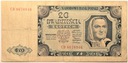 1948 20 zł Dwadzieścia Złotych, seria CD stan 4