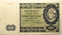 1940 500 zł Pięćset Złotych seria B Góral