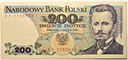 1988 200 zł złotych Dąbrowski SERIA EE