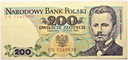 1988 200 zł złotych Dąbrowski SERIA EG