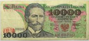 1988 10000 zł złotych Wyspiański, seria BN