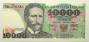 1988 10000 zł złotych Wyspiański, seria CR