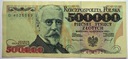 1993 500000 zł złotych Sienkiewicz seria D