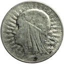 5 zł złotych 1933 Głowa kobiety Polonia SREBRO