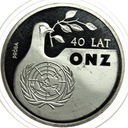 PRÓBA Ag 1000 zł złotych 1985 40 Lat ONZ
