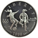 USA 1/2 dolara 1996 Atlanta 1996 piłka nożna LUSTR