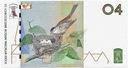 Banknot PWPW Pokrzewka czarnołbista PTASZKI 2004