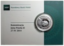 10 zł złotych 2014 Kanonizacja Jana Pawła II