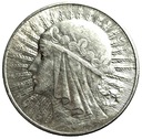 10 zł złotych 1932 Głowa kobiety Polonia SREBRO