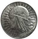 5 zł złotych 1933 Głowa kobiety Polonia SREBRO