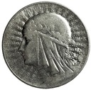 5 zł złotych 1933 Głowa kobiety Polonia SREBRO