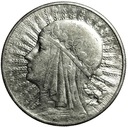 10 zł złotych 1932 Głowa kobiety Polonia SREBRO