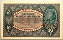 1919 10 Dziesięć Marek Polskich II Serja AX