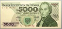 1988 5000 zł złotych Chopin seria CT