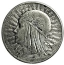 10 zł złotych 1932 Głowa kobiety Polonia SREBRO