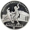 10 zł złotych 2004 Ateny Szermierka
