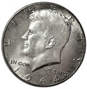 USA 1/2 Dolara Half Dollar 1964 Kennedy SREBRO (1)