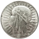 5 zł złotych 1933 Głowa kobiety Polonia SREBRO