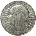 10 zł złotych 1933 Głowa kobiety Polonia SREBRO