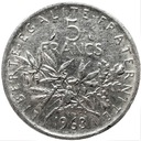 Francja 5 Franków 1963