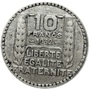 Francja 10 Franków 1932 SREBRO