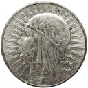 5 zł złotych 1932 Głowa kobiety Polonia SREBRO