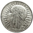 5 zł złotych 1932 Głowa kobiety Polonia SREBRO