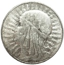 10 zł złotych 1933 Głowa kobiety Polonia SREBRO