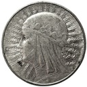 5 zł złotych 1933 Głowa kobiety Polonia SREBRO