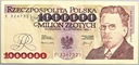 1993 1000000 zł złotych Reymont, seria E