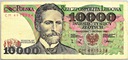 1988 10000 zł złotych Wyspiański, seria CM