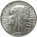 5 zł złotych 1933 Głowa kobiety Polonia SREBRO