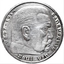 Niemcy 5 Marek 1936 Hindenburg SREBRO