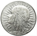 5 zł złotych 1933 Głowa kobiety Polonia SREBRO