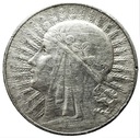 10 zł złotych 1933 Głowa kobiety Polonia SREBRO