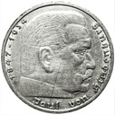 Niemcy 5 Marek 1937 Hindenburg SREBRO