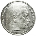 Niemcy 5 Marek 1938 Hindenburg SREBRO