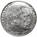 Niemcy 5 Marek 1939 Hindenburg SREBRO