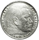Niemcy 5 Marek 1938 Hindenburg SREBRO
