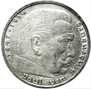 Niemcy 5 Marek 1936 Hindenburg SREBRO