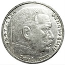 Niemcy 5 Marek 1936 Hindenburg SREBRO
