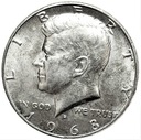 USA 1/2 Dolara Half Dollar 1968 Kennedy SREBRO