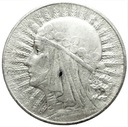 5 zł złotych 1934 Głowa kobiety Polonia SREBRO