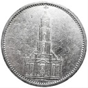 Niemcy 5 Marek Mark 1934 Wieża Kościół SREBRO