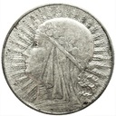 5 zł złotych 1933 Głowa kobiety Polonia SREBRO